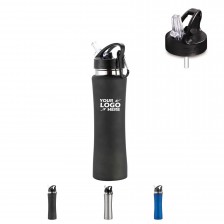 18 Oz. Stainless Steel Sports Water Bottle with Carabiner